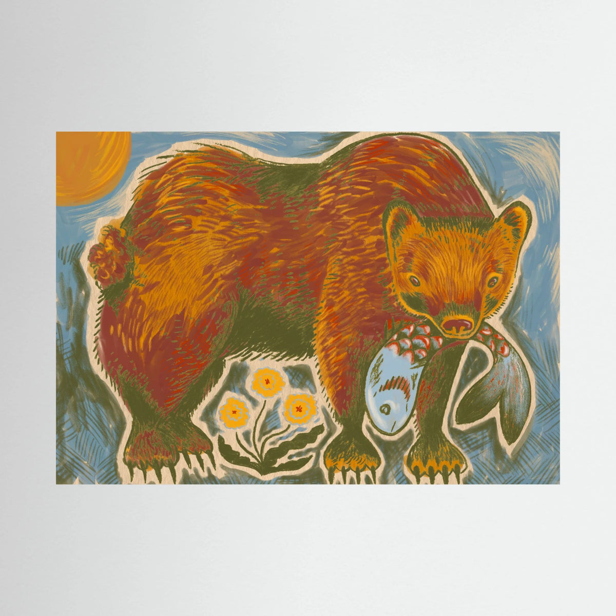 Hungry Bear - Fine Art Print