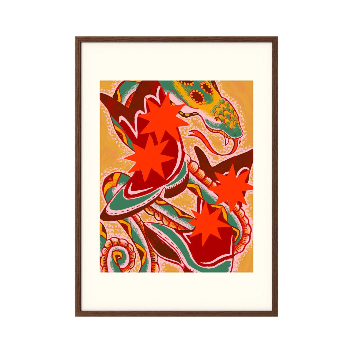 Snake on my Boots - Fine Art Print