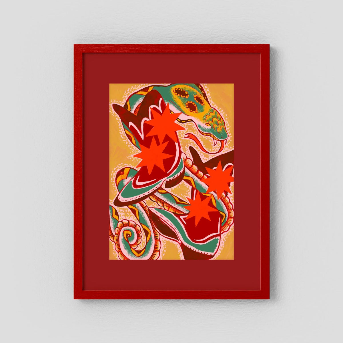 Snake on my Boots - Fine Art Print