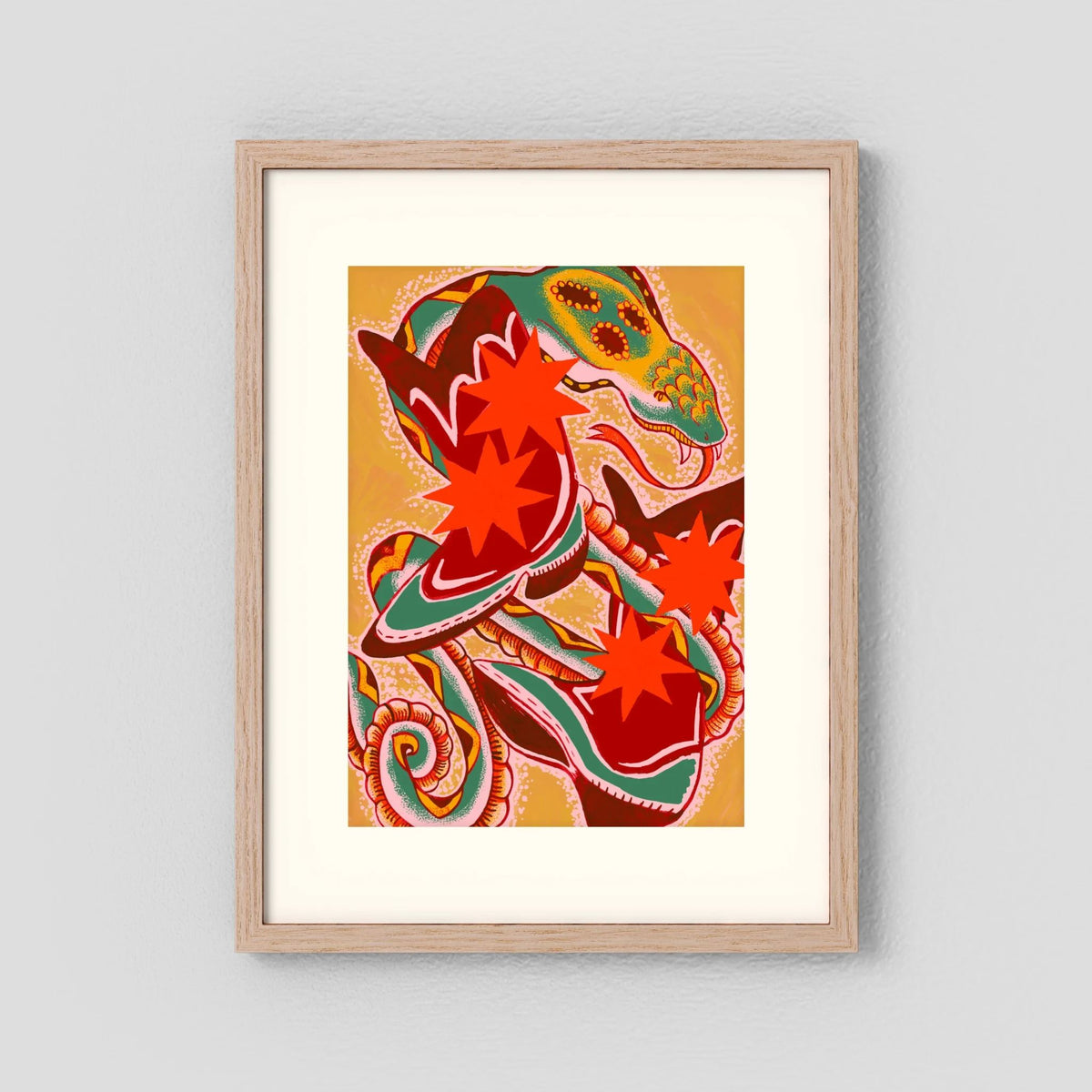 Snake on my Boots - Fine Art Print