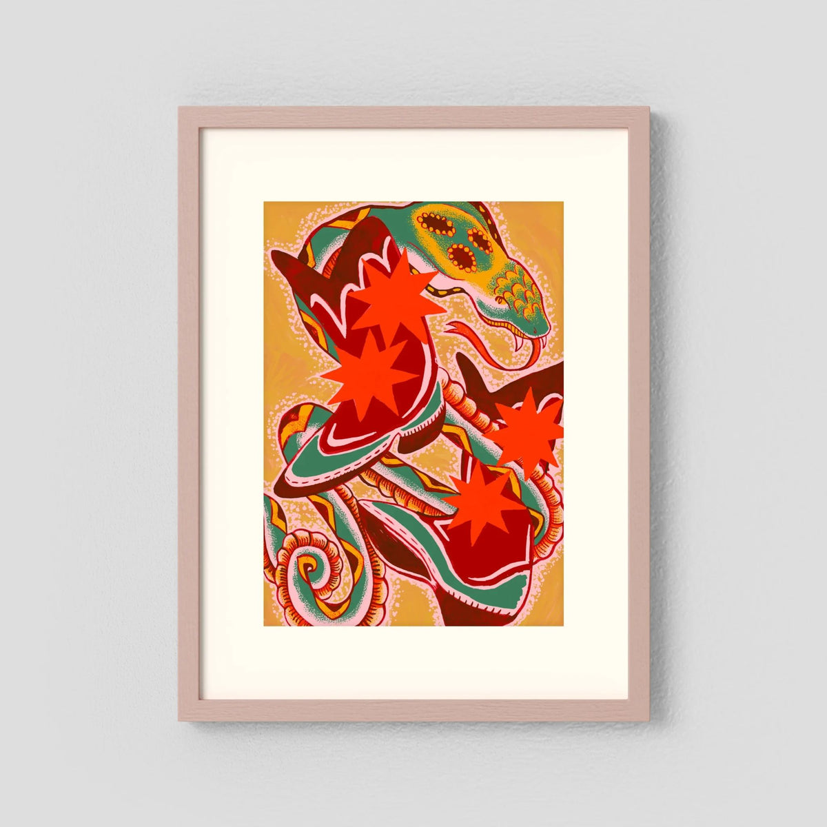Snake on my Boots - Fine Art Print