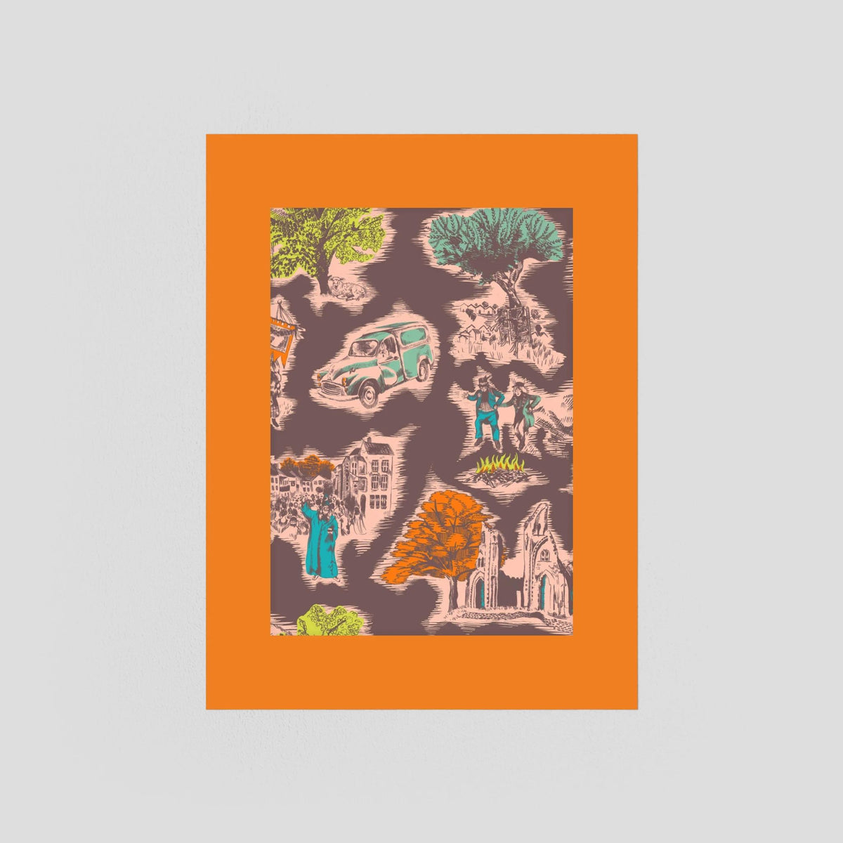 Toile de Glastonbury - Fine Art Print