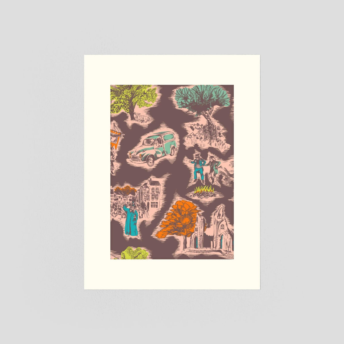 Toile de Glastonbury - Fine Art Print