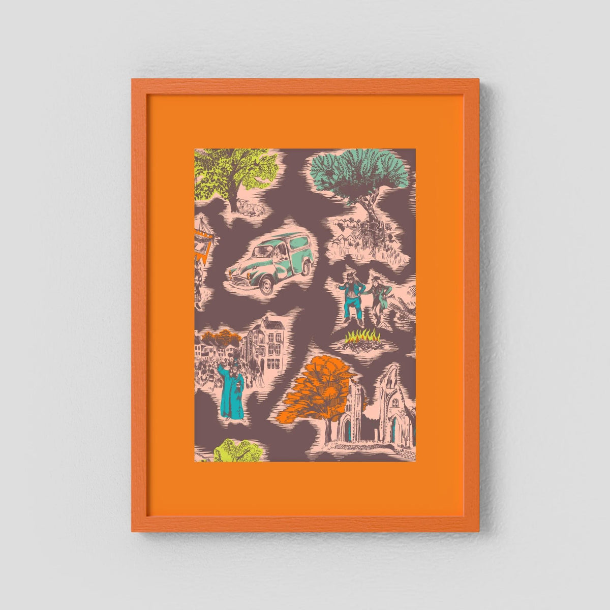 Toile de Glastonbury - Fine Art Print