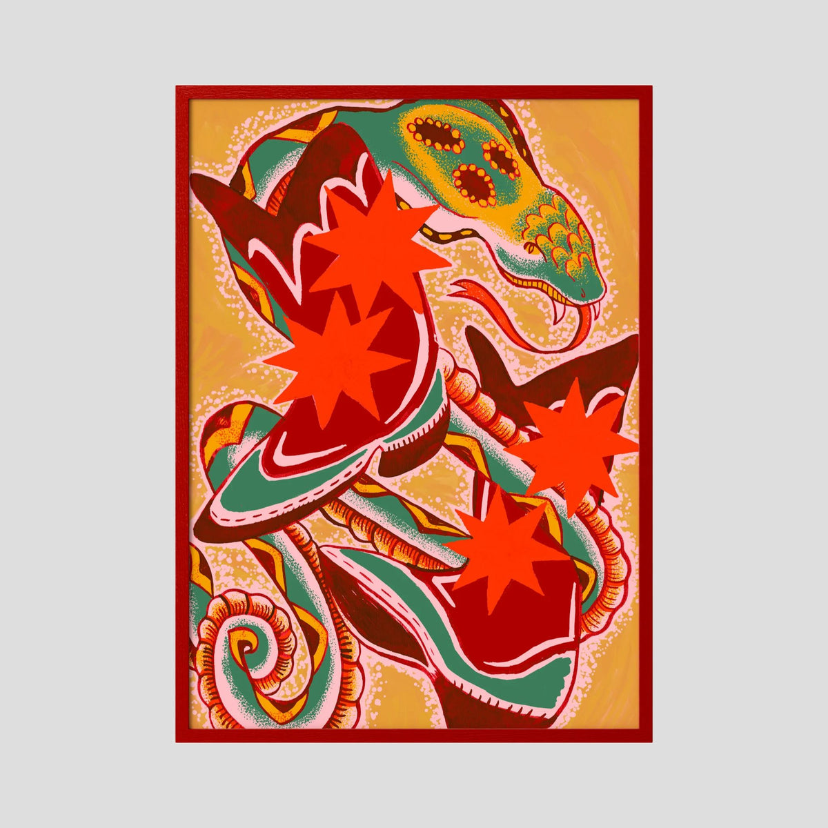 Snake on my Boots - Fine Art Print