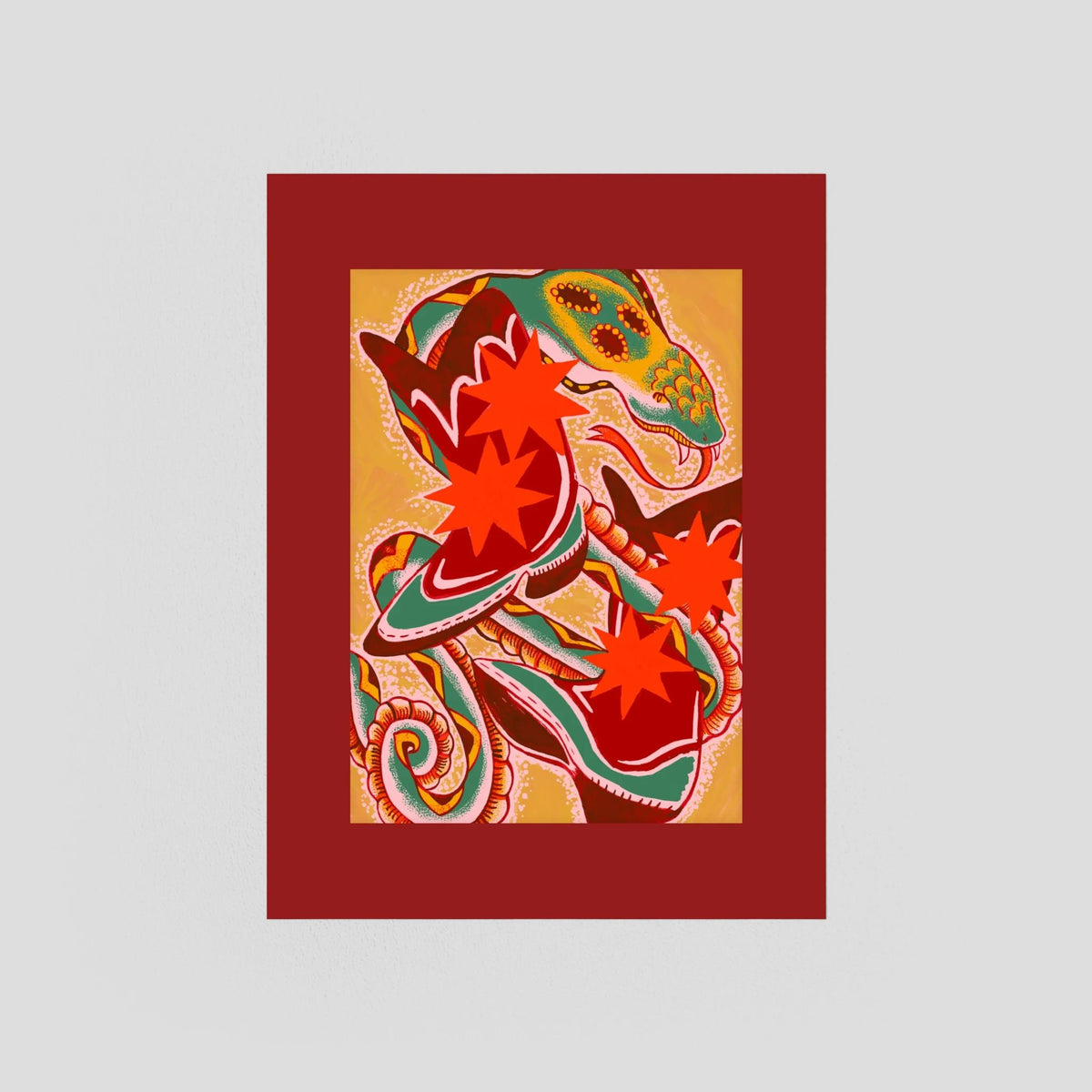 Snake on my Boots - Fine Art Print