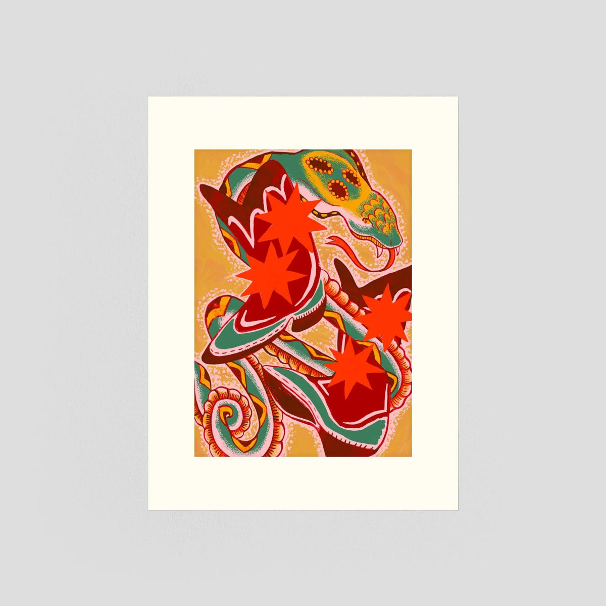 Snake on my Boots - Fine Art Print