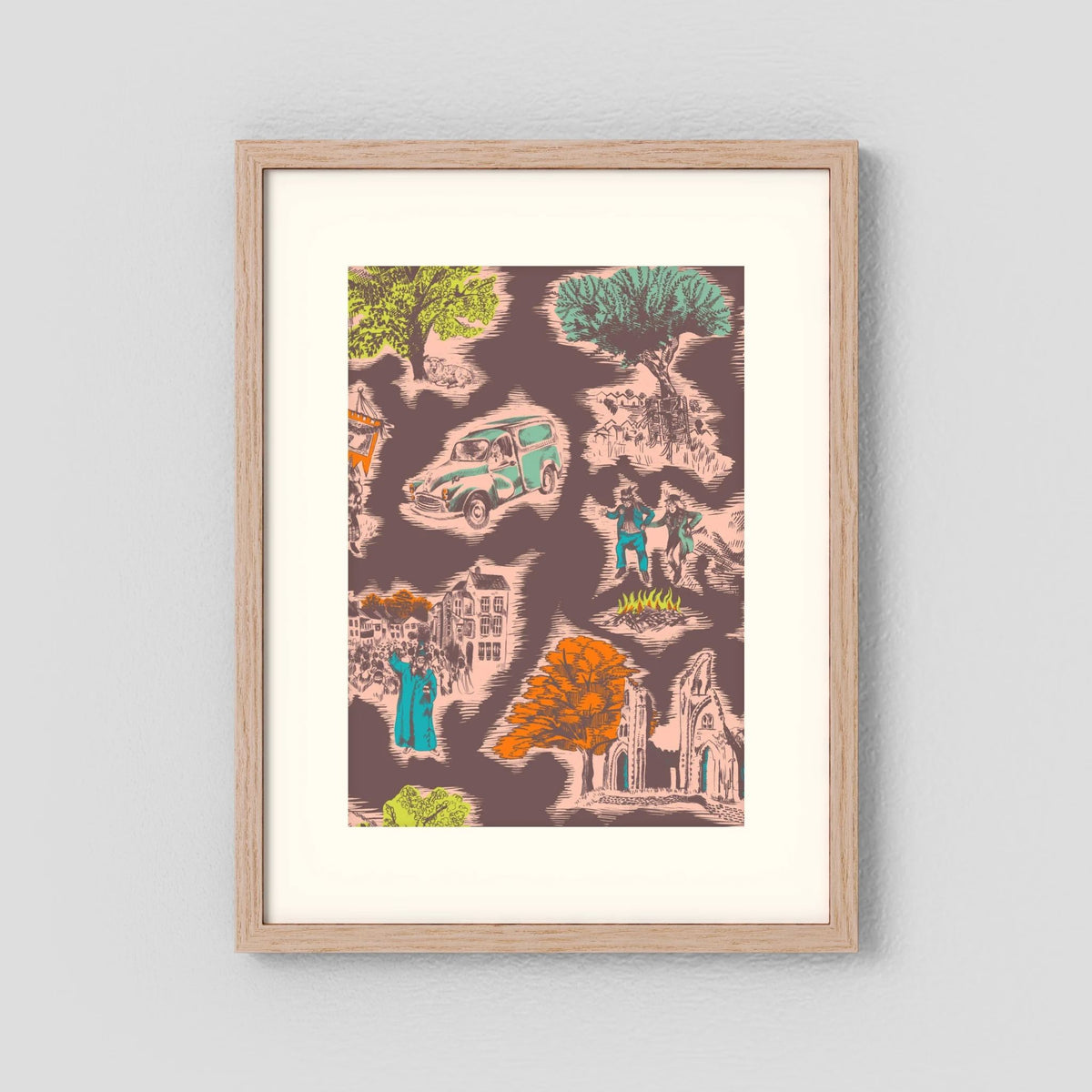 Toile de Glastonbury - Fine Art Print
