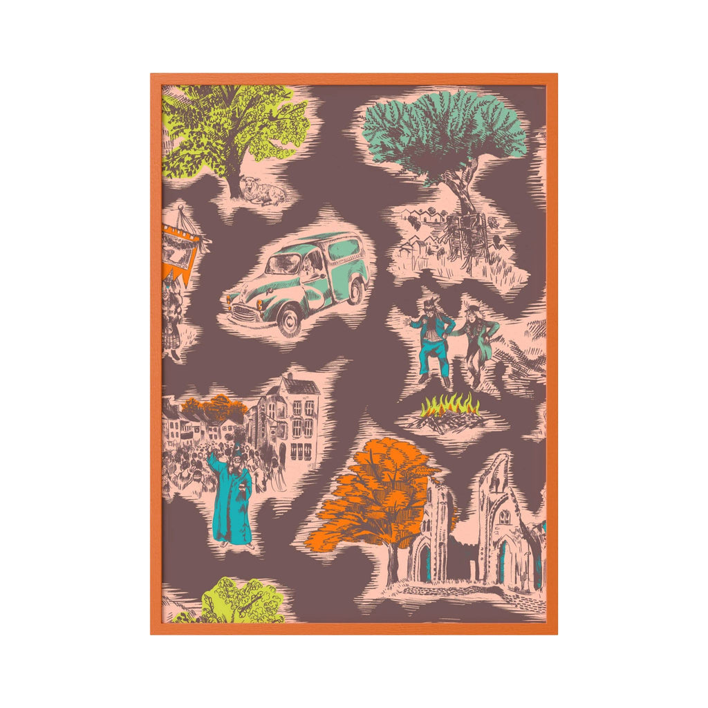 Toile de Glastonbury - Fine Art Print
