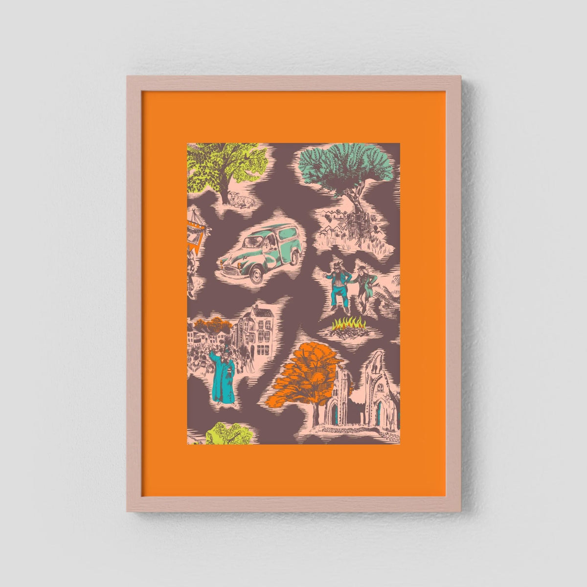 Toile de Glastonbury - Fine Art Print