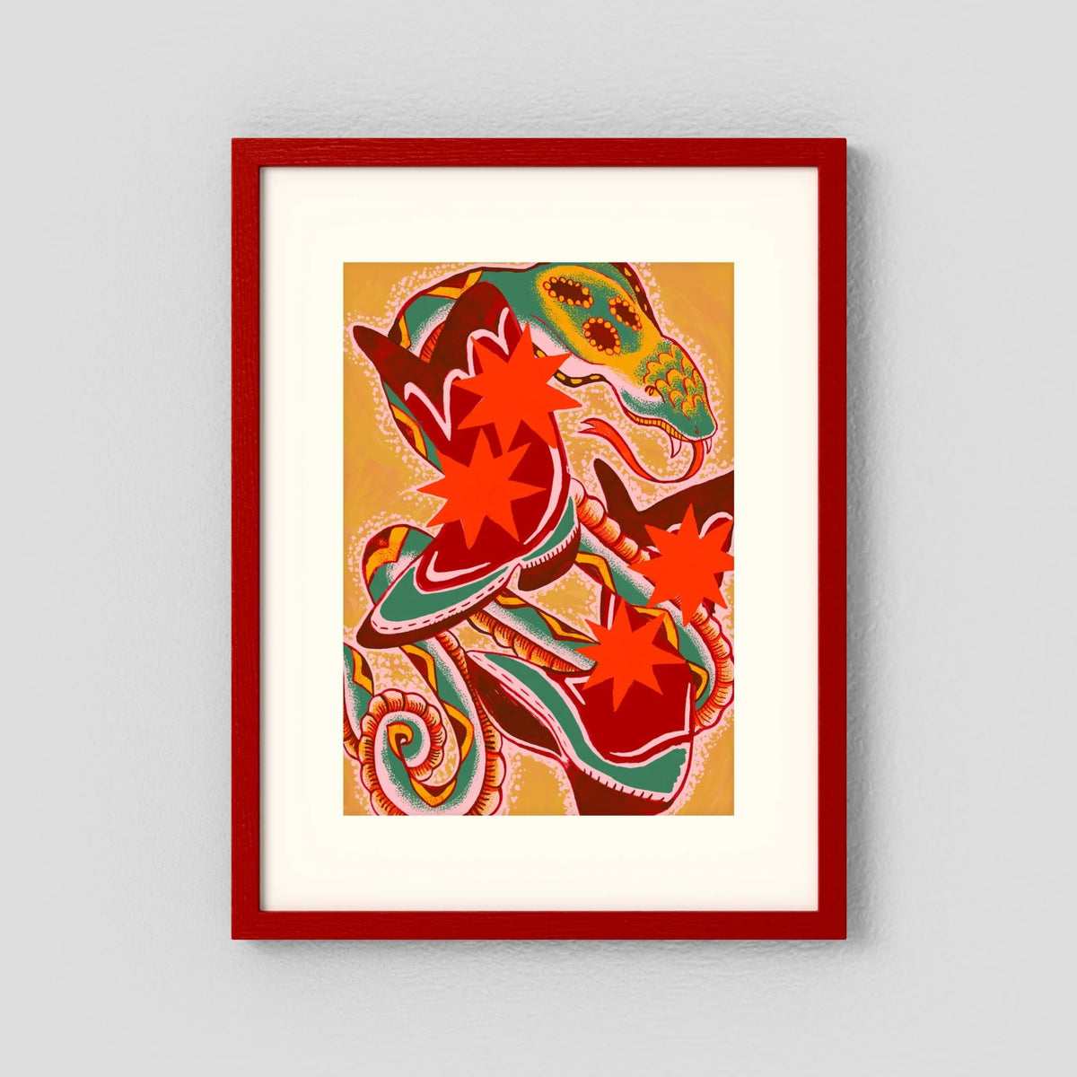 Snake on my Boots - Fine Art Print