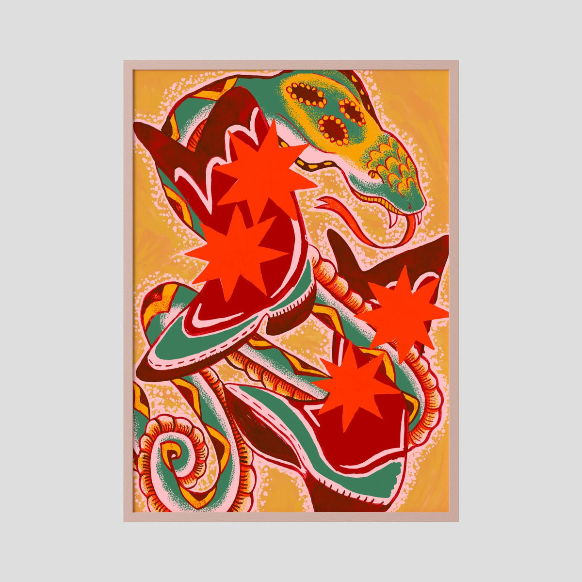 Snake on my Boots - Fine Art Print