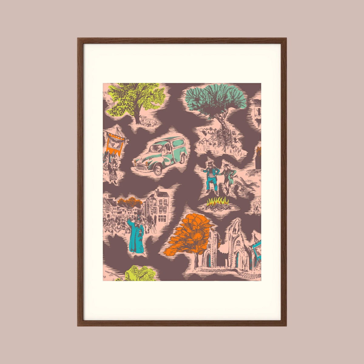 Toile de Glastonbury - Fine Art Print