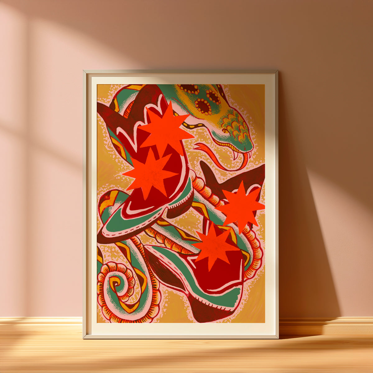 Snake on my Boots - Fine Art Print