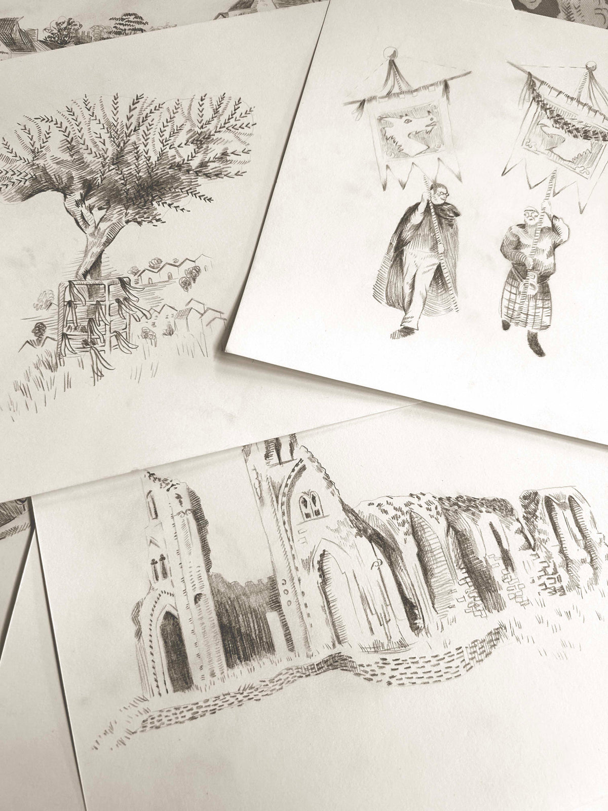 Toile de Glastonbury - Fine Art Print